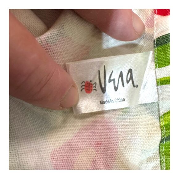 Vintage Vera Neumann Daffodils & Poppies Tablecloth 52x62 Spring Summer Flowers - Picture 5 of 7